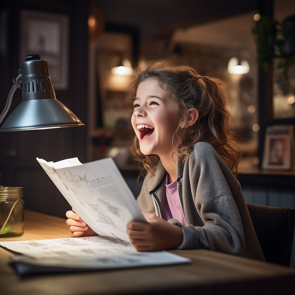 Wonderfunnel_10_year_old_singing_girl_doing_homework_at_a_kitch_55bd9a47-9010-4bdd-966a-558bc9002307